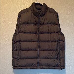 REI Men’s Gray 80% Goose Down Puffer Vest (XXL)